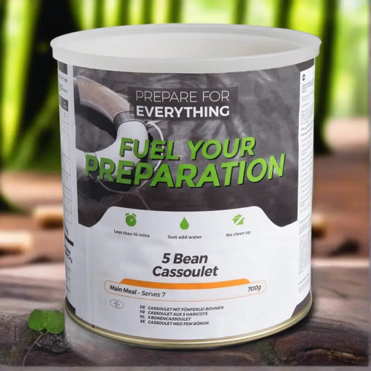 5 Bean Cassoulet - Box of 6 x 700g Tins - 42 Servings - Freeze Dried Food