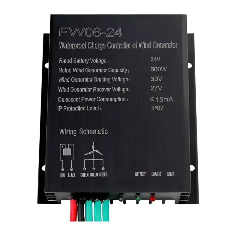 600W 24V Waterproof Wind Charge Controller / Regulator for 24V Wind Turbines up to 600W - Wind Charge Controller