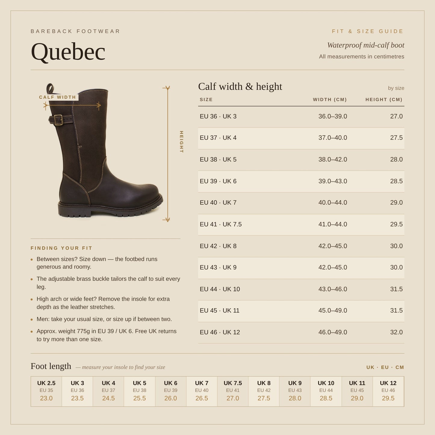 Quebec Waterproof Boots - Brown