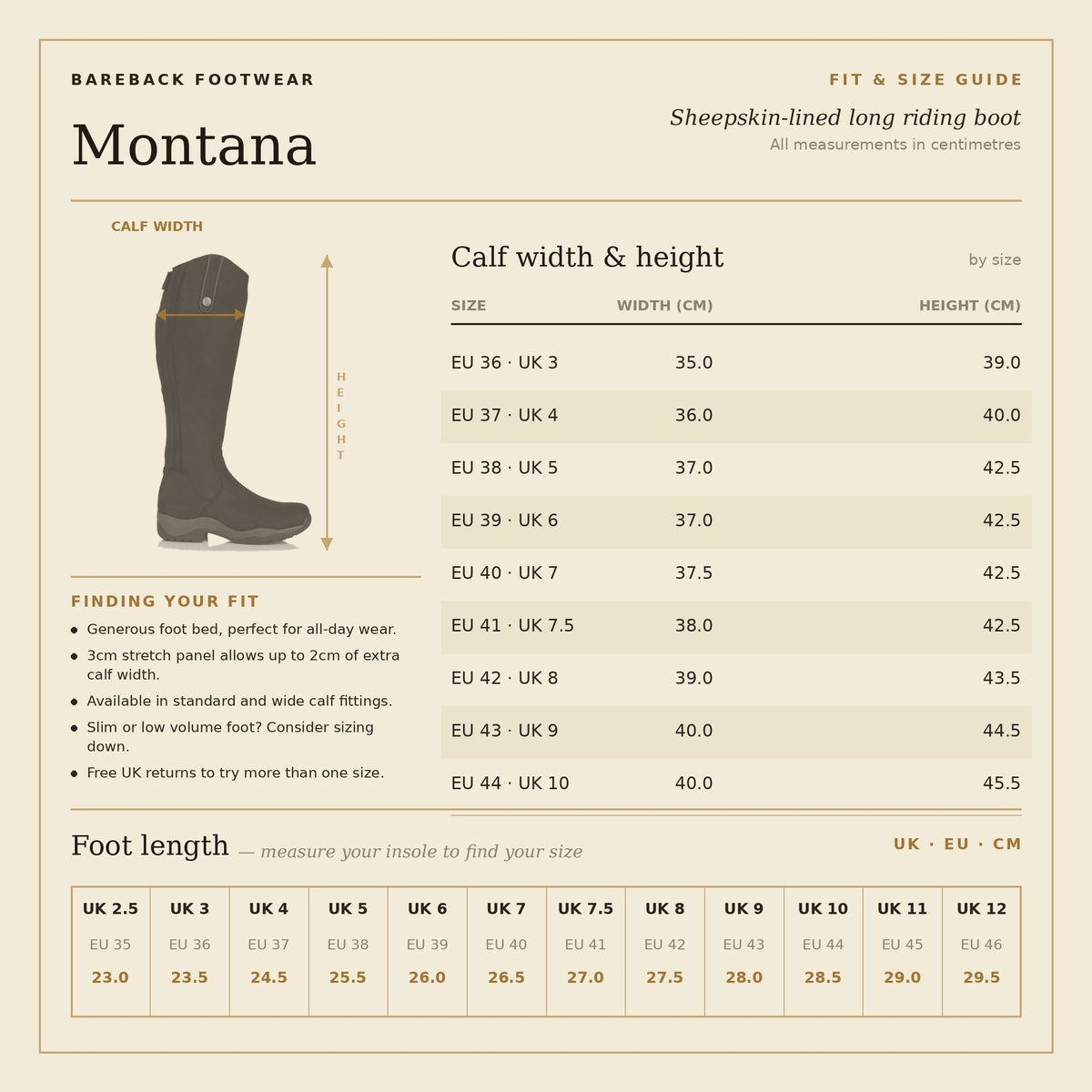 Montana Long Riding Boots - Black