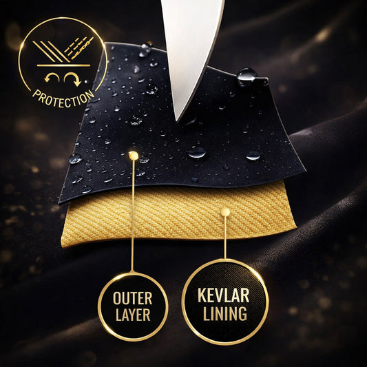 Knife Resistant Anti Slash Long Sleeved T-Shirts in Black