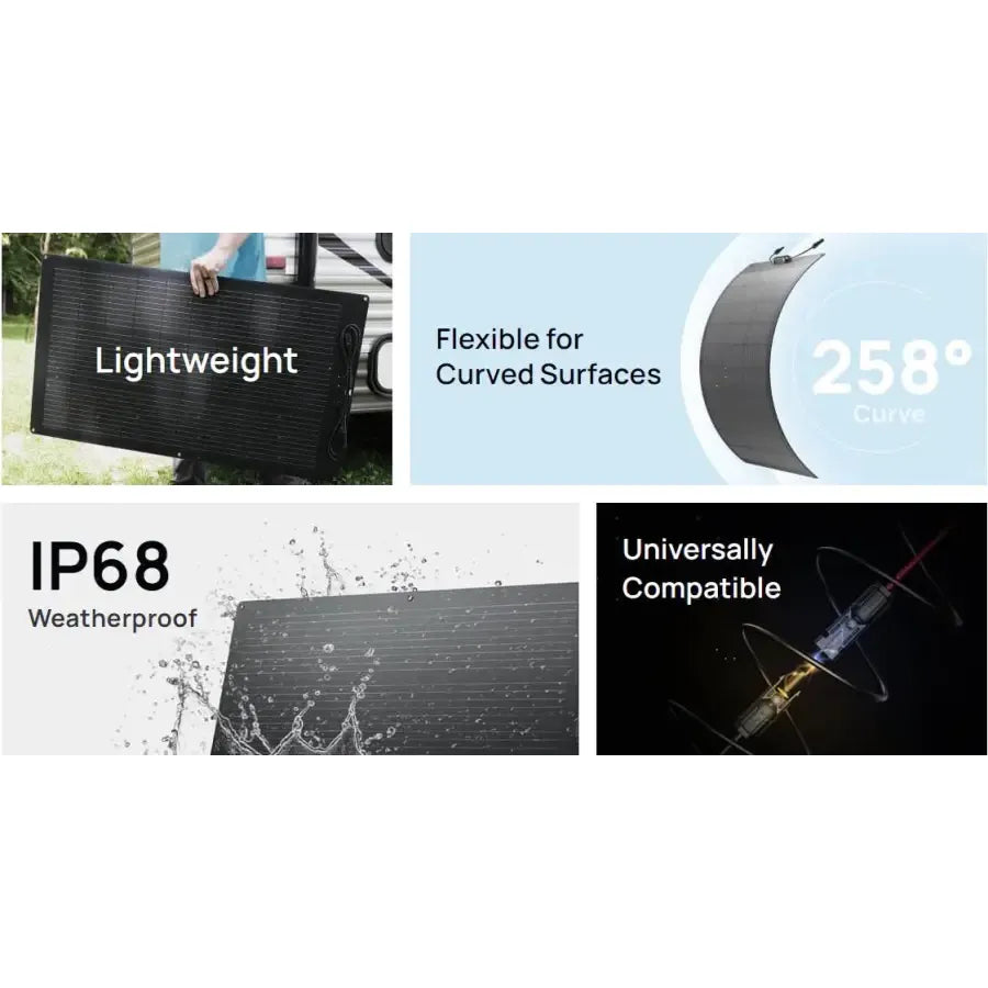 EcoFlow 100W Flexible Solar Panel - Flexible Solar Panel