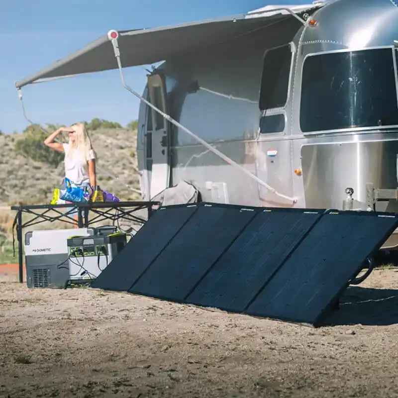 Foldable solar panel array.