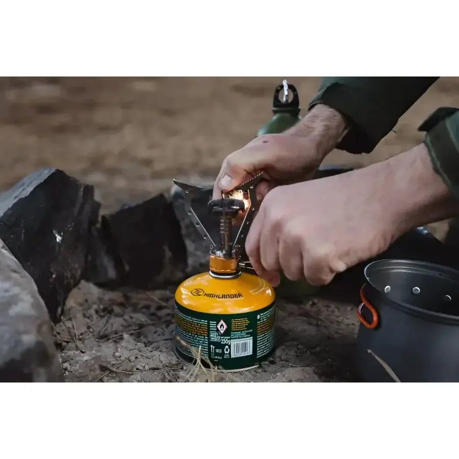 Highlander HPX100 Compact Valve Stove - Gas - Camping - Military - Burner - Stove