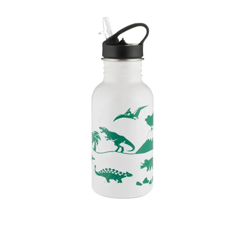 Pure Kids Colour Change Stainless Steel Water Bottle 550ml - Dinosaur - Water Bottle
