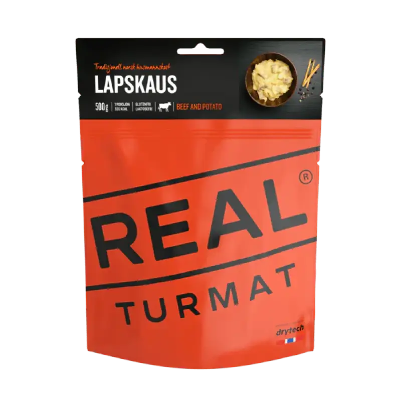 Real Turmat Beef & Potato Casserole POUCHES - BULK BUY - Freeze Dried Food