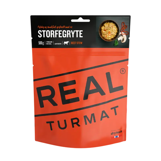 Real Turmat Beef Stew Pouches - BULK BUY - Freeze Dried Food