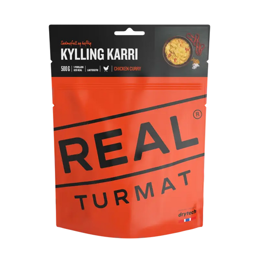 Real Turmat Chicken Curry Pouches - BULK BUY - Freeze Dried Food