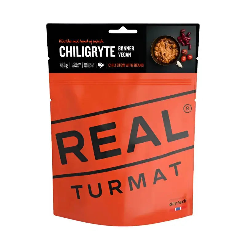 Real Turmat Chili Stew with Beans POUCHES - BULK BUY - Freeze Dried Food