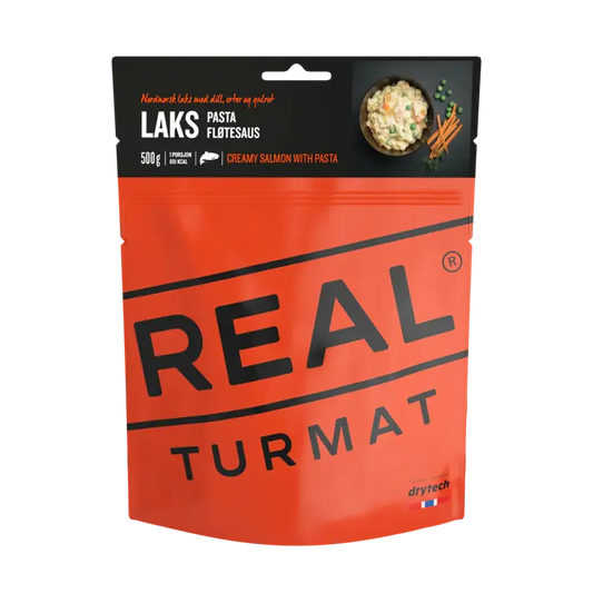 Real Turmat Creamy Salmon with Pasta Pouches - BULK BUY - Freeze Dried Food