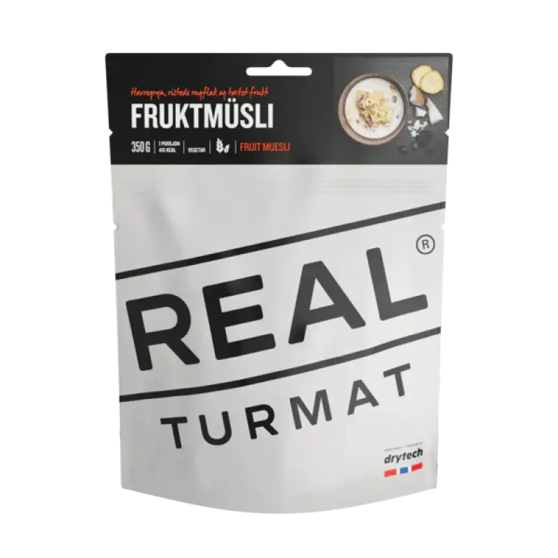 Real Turmat Fruit Muesli Pouches - BULK BUY - Freeze Dried Food