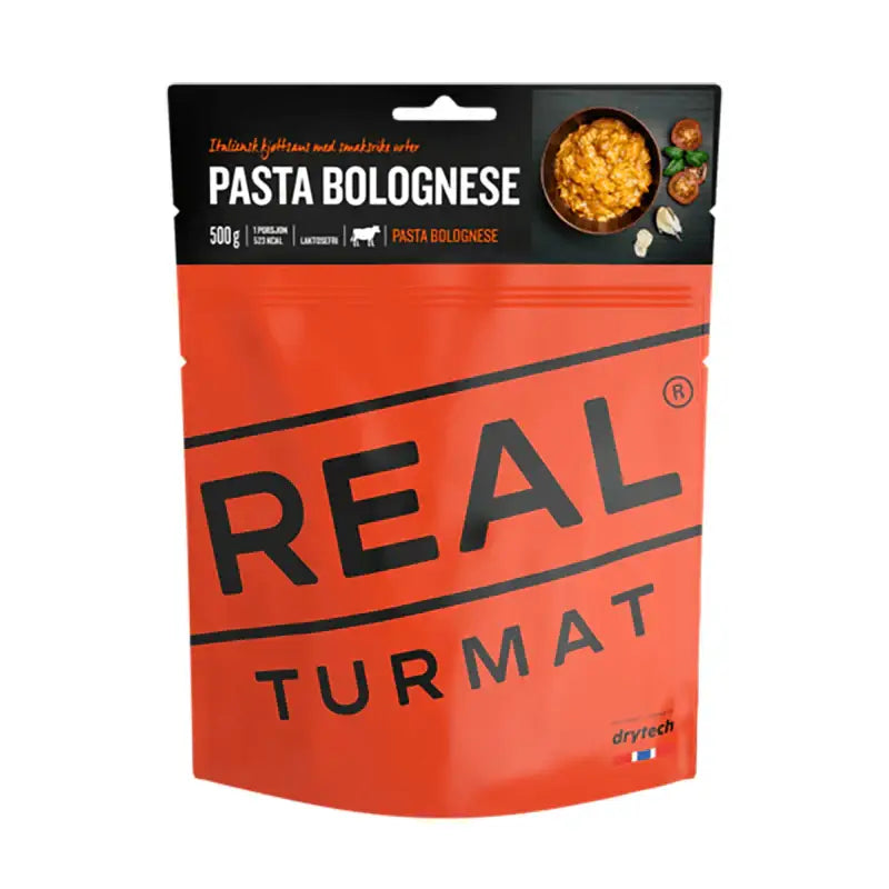 Real Turmat Pasta Bolognese POUCHES - BULK BUY - Freeze Dried Food