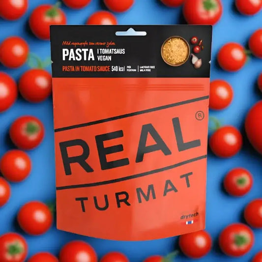 Real Turmat Pasta in Tomato Sauce Pouches - BULK BUY - Freeze Dried Food