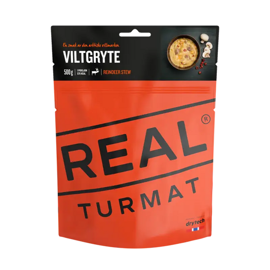 Real Turmat Reindeer Stew Pouches - BULK BUY - Freeze Dried Food