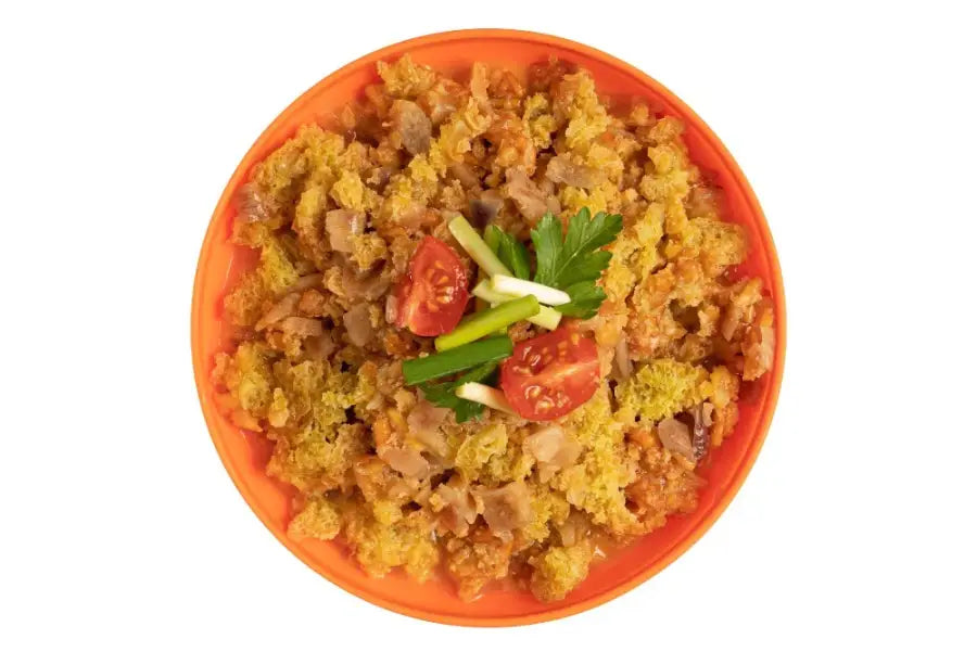 Scrambled Egg with Cheese & Caramelised Onion Pouches - Freeze Dried Food