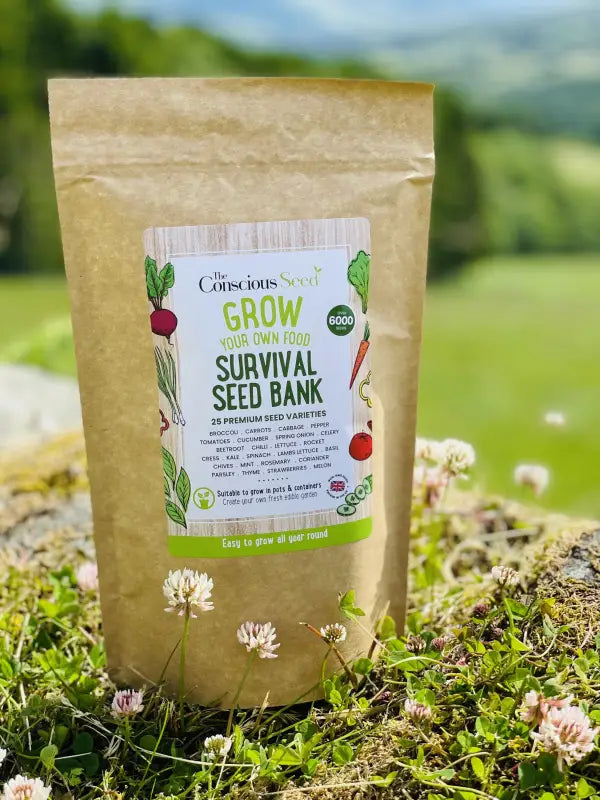 Survival Seed Bank Kit – 25 Premium Seed Varieties: Over 6000 Seeds - Seeds