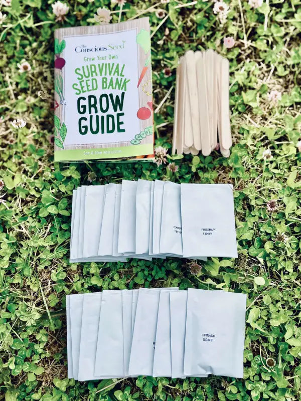Survival Seed Bank Kit – 25 Premium Seed Varieties: Over 6000 Seeds - Seeds