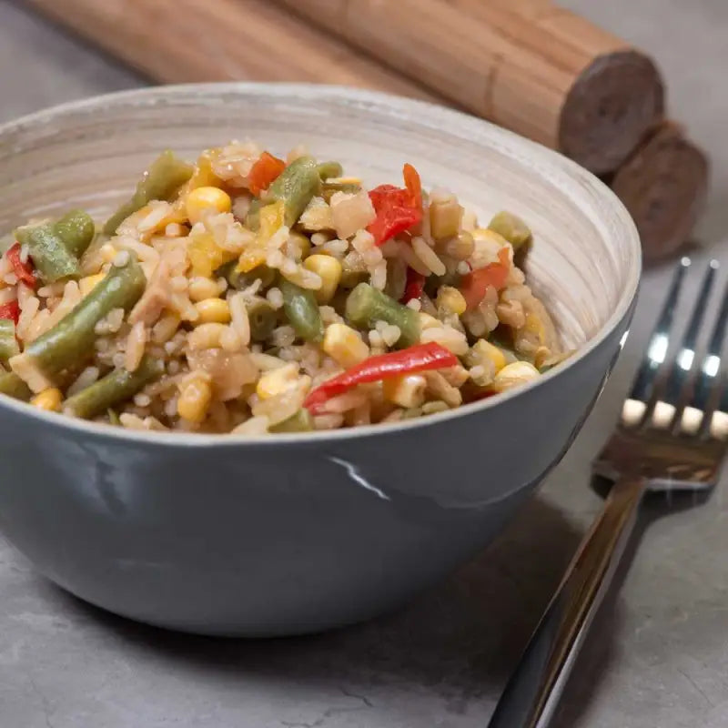 Vegetable Fried Rice - Box of 6 x 700g Tins - 48 Servings - Freeze Dried Food