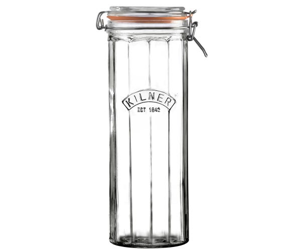 Kilner® Facetted Clip Top Jar 2.2 Litre x 6