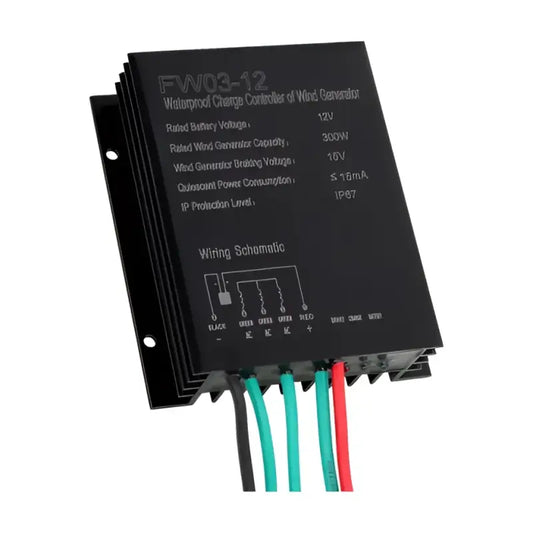 300W 12V Waterproof Wind Charge Controller / Regulator for 12V Wind Turbines up to 300W - Wind Charge Controller