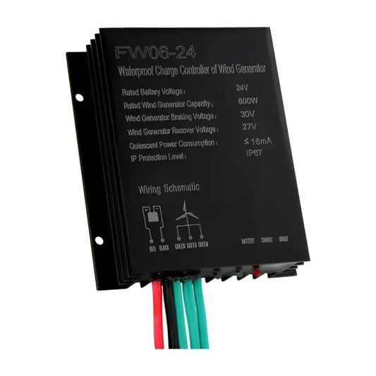 600W 24V Waterproof Wind Charge Controller / Regulator for 24V Wind Turbines up to 600W - Wind Charge Controller