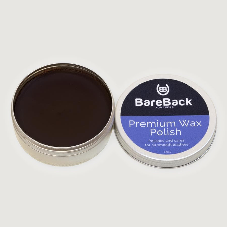 Bareback Footwear Premium Wax Polish- Available in 6 colours 75ml