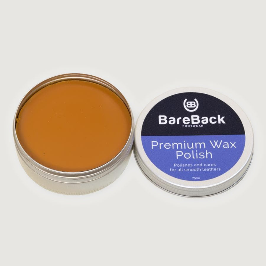 Bareback Footwear Premium Wax Polish- Available in 6 colours 75ml