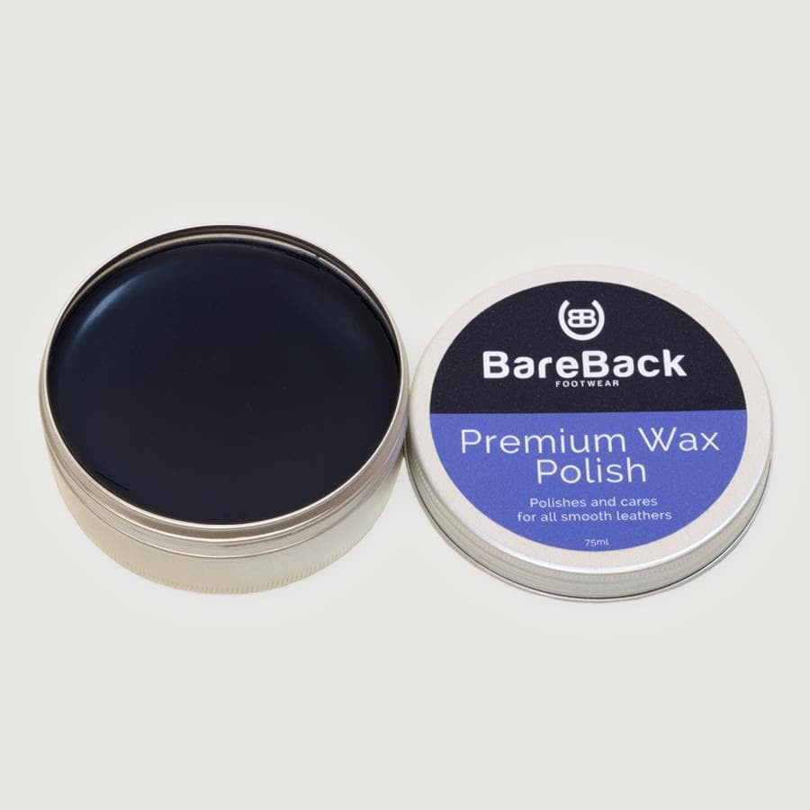 Bareback Footwear Premium Wax Polish- Available in 6 colours 75ml
