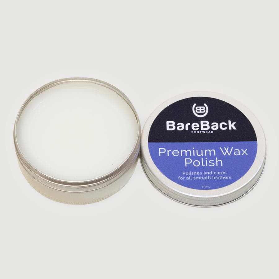 Bareback Footwear Premium Wax Polish- Available in 6 colours 75ml