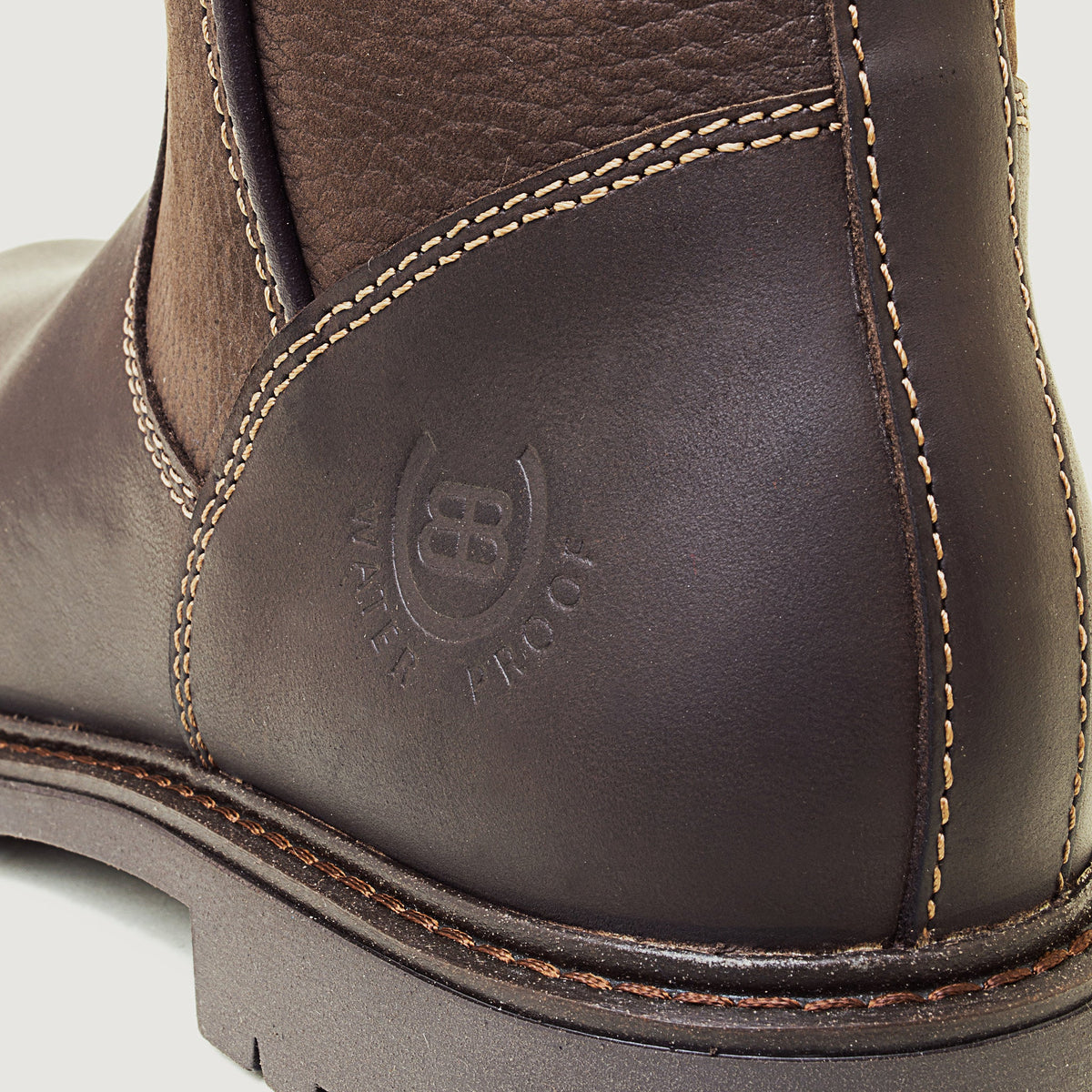 Quebec Waterproof Zip-up Wool Lined Boots - Brown