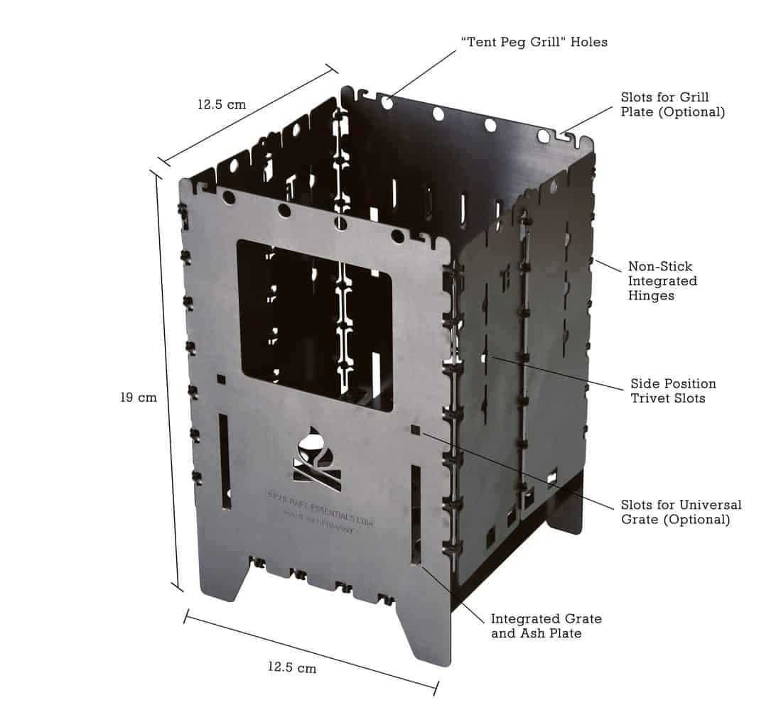 BE Bushbox XL Titanium Outdoor Cooker