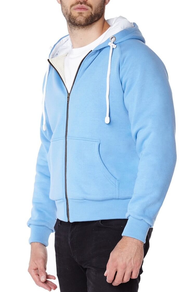 Knife Resistant Anti Slash Hooded Top in Blue