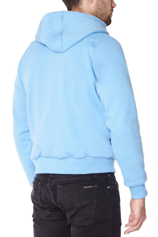Knife Resistant Anti Slash Hooded Top in Blue