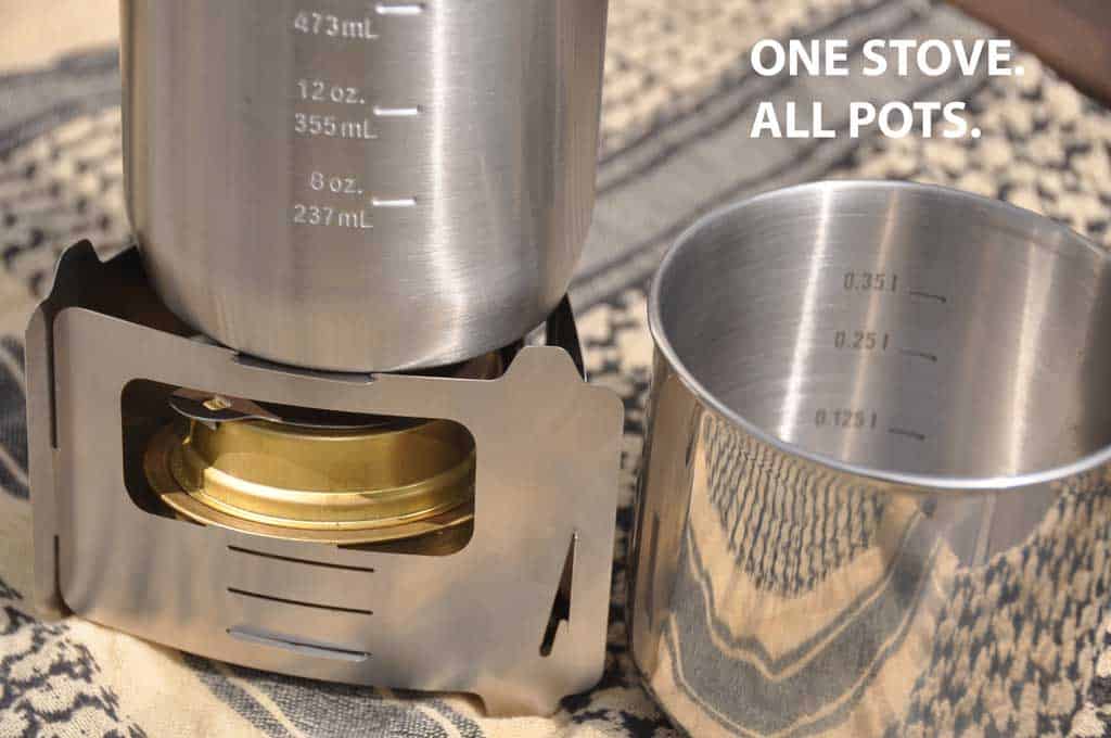 BE Bushbox Ultralight Outdoor Pocket Stove