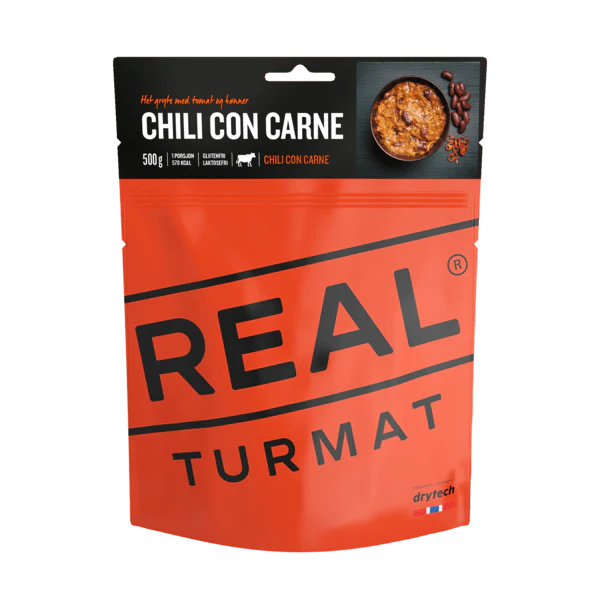 Real Turmat Chili con Carne POUCHES - BULK BUY