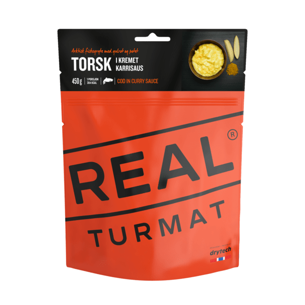 Real Turmat Cod in Creamy Curry Sauce POUCHES - BULK BUY