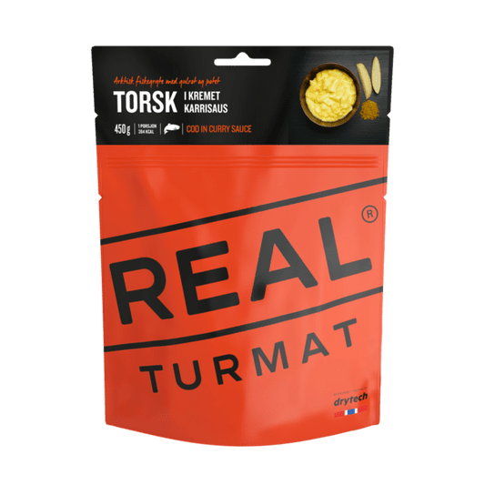 Real Turmat Cod in Creamy Curry Sauce POUCHES - BULK BUY