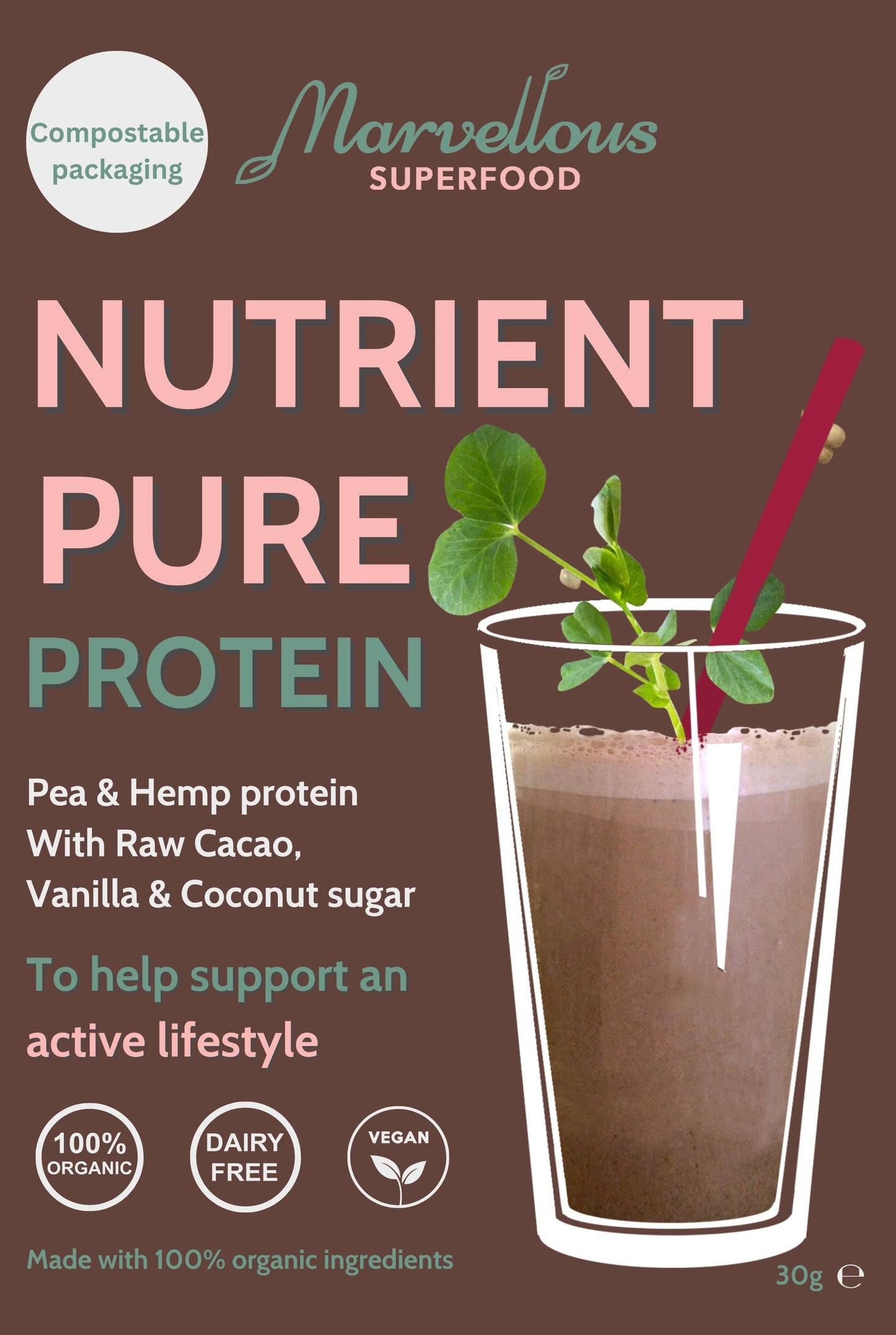 Nutrient Pure Protein powder.