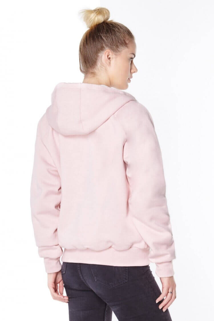 Knife Resistant Anti Slash Hooded Top in Pink