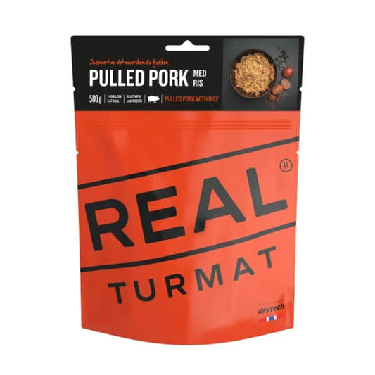Real Turmat Pulled Pork with Rice Pouches - BULK BUY