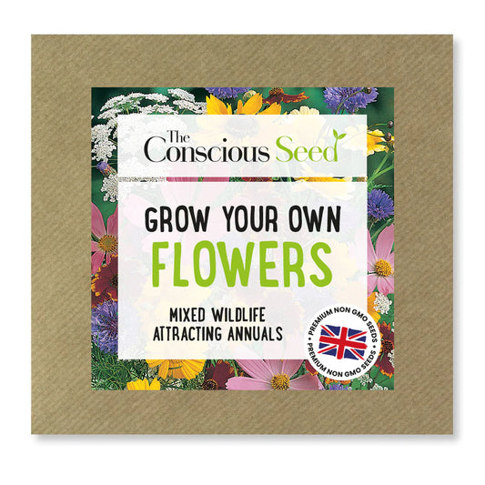 Grow Your Own Flowers - MIXED WILDLIFE ATTRACTING ANNUALS - 0.5g Flower Seeds