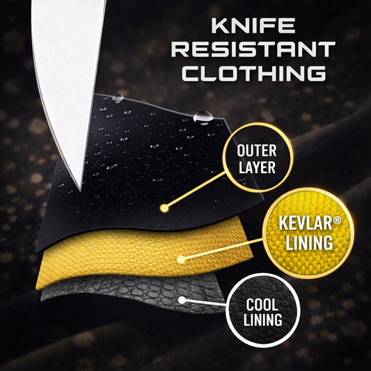 Knife Resistant Anti Slash Hooded Top in White