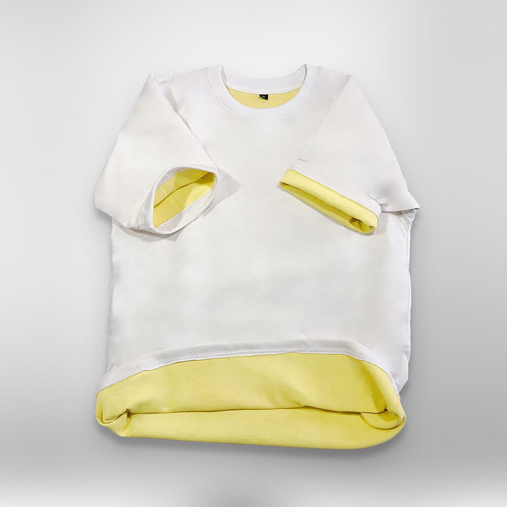 Knife Resistant Anti Slash Short Sleeved T-shirts in White