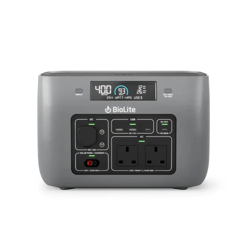 BioLite BaseCharge 600 Portable Power Station - Portable Power Station