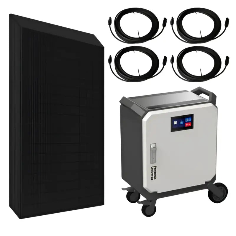 Complete 5kW off grid power system with 5kWh high performance battery and 7kW solar power array Portable Off Grid Solar