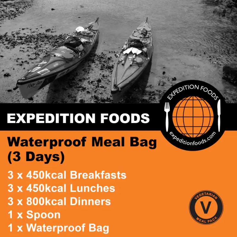 Expedition Foods Waterproof Meal Bag - 3 Days - Vegetarian - Freeze Dried Food