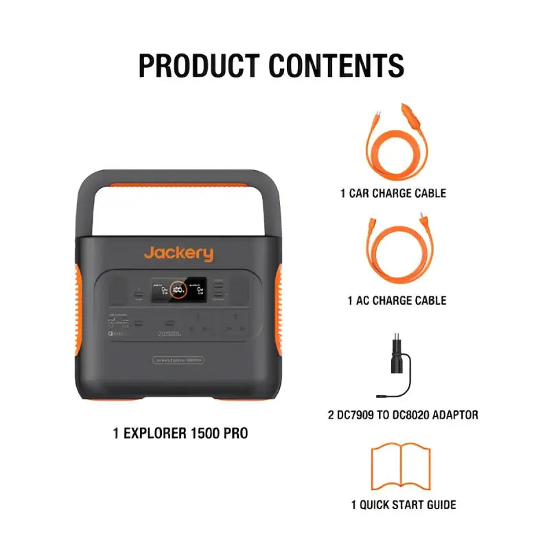 Jackery Explorer 1500UK Pro Portable Power Station - Portable Power Station