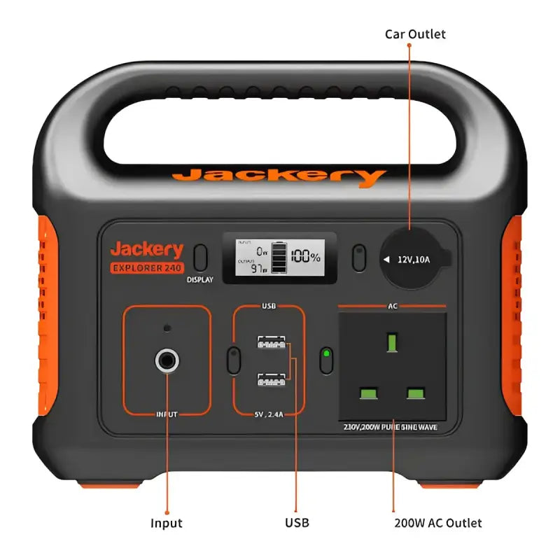 Jackery Explorer 240UK Portable Power Station - Portable Power Station