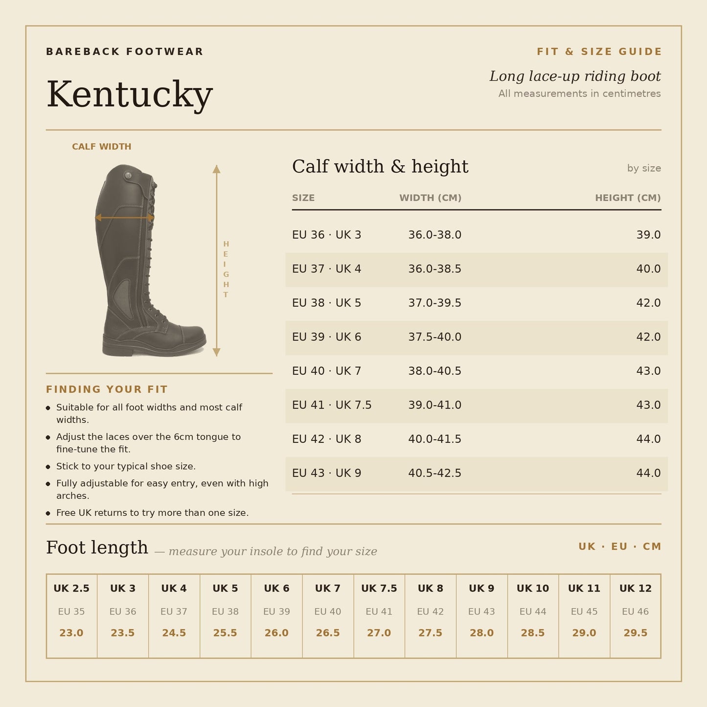 Kentucky Long Riding Boots - Chocolate