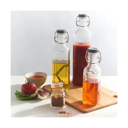 Kilner® Clip Top Bottle 1 Litre x 6 - Glass Bottle